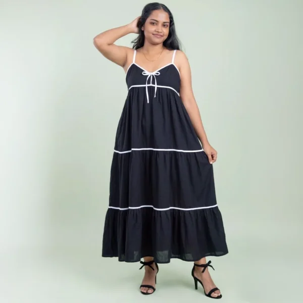 Pitch-Dark Long Dress